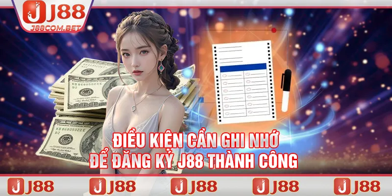 Điều kiện cần ghi nhớ để đăng ký J88 thành công 